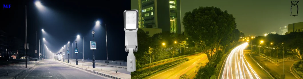 چراغ های خیابان LED با پشتیبانی کنترل هوشمند 100W 0-10V Dim Die Casting آلومینیوم ضد آب IP65 175lm / W 21