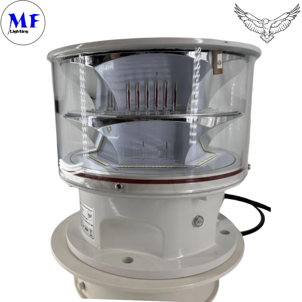 چراغ مانع هوانوردی LED فوتوسل دایکست IP66 مخابراتی زرد سکوی نفت و گاز فراساحلی 4