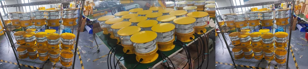 چراغ مانع هوانوردی LED فوتوسل دایکست IP66 مخابراتی زرد سکوی نفت و گاز فراساحلی 7