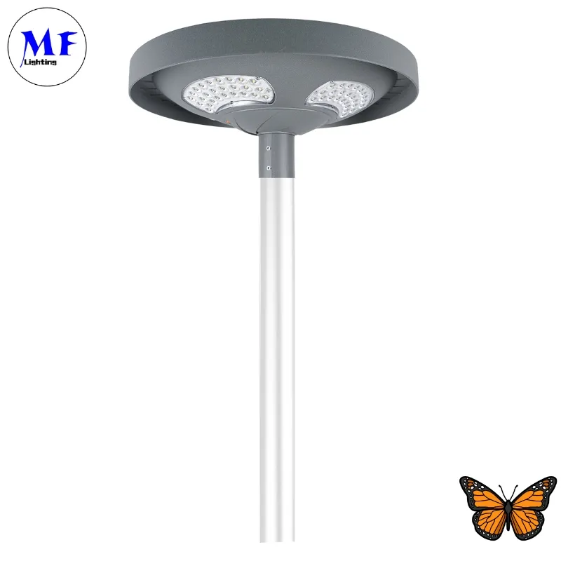 چراغ دیواری خیابانی باغی خورشیدی LED ضد آب 40 وات IP65 Ik08 پارک مسیر پیاده رو مدرسه دادگاه 0