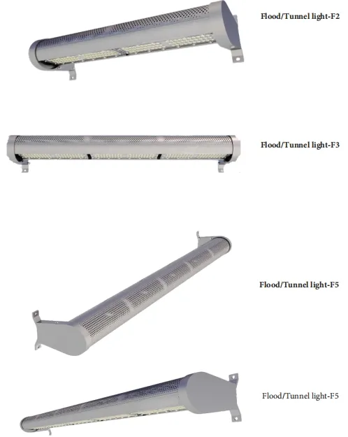 چراغ باغ LED آلو. قطب ضد آب نصب سریع IP66 Ik10 بزرگراه سیل زیرزمینی انبار تونل معدن 4