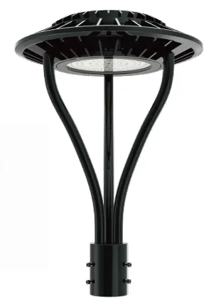 چراغ باغ LED قابل تنظیم ضد رطوبت IP65 150W ضد آب 140lm / W سیاه پری چمن حیاط پست بالا 3