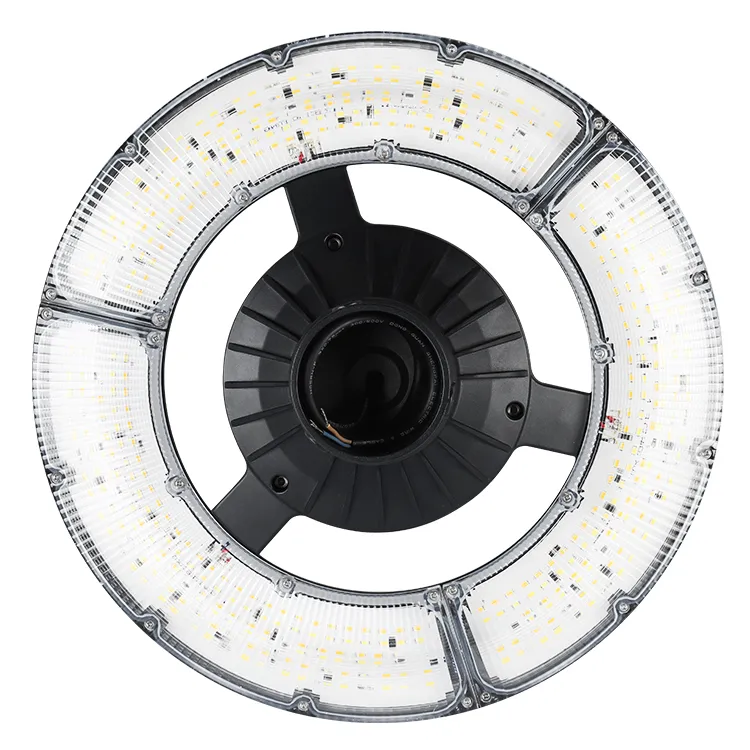 چراغ باغی LED قابل تنظیم 150 وات IP65 ضد آب داخلی 130lm/W گرد مشکی حیاط پارک محوطه بالای پایه 0