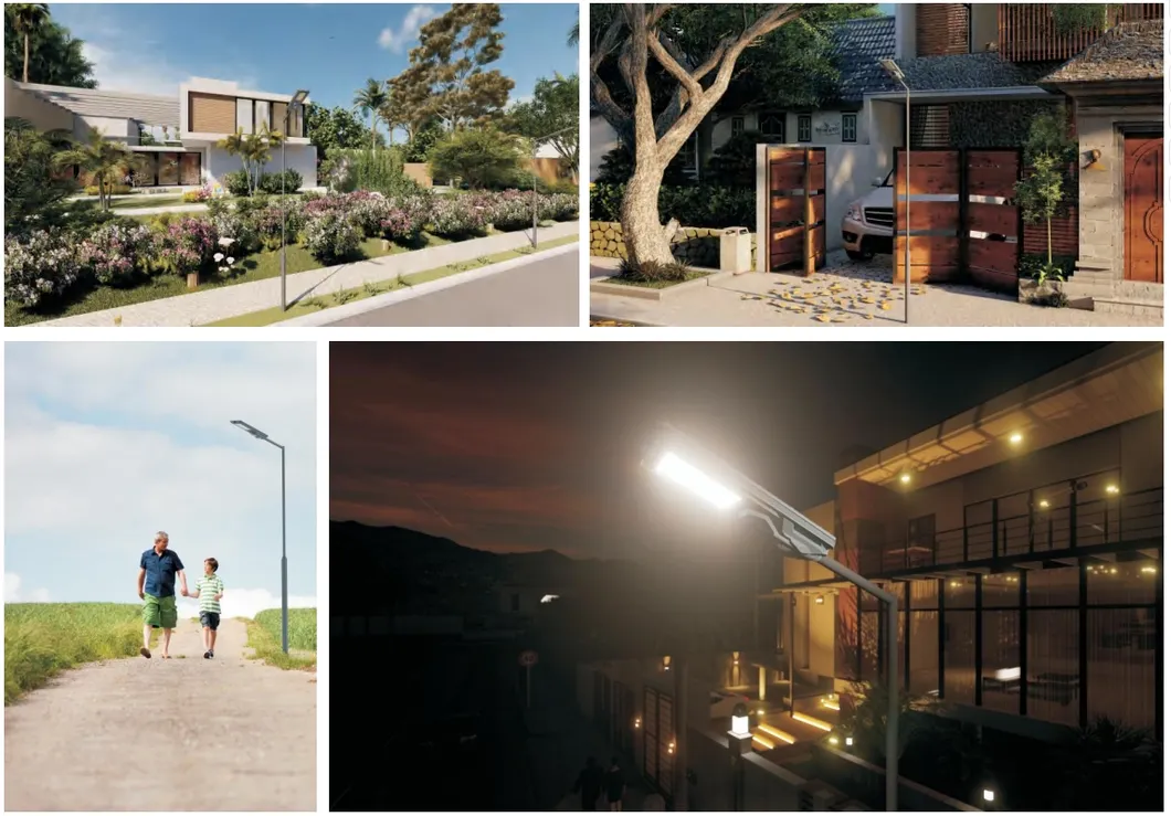 LED Street Garden Light Sensor Waterproof ABS Silver 50W IP65 100lm/W 6500K 7000K بزرگراه راهرو پیاده رو حیاط حیاط حیاط 4