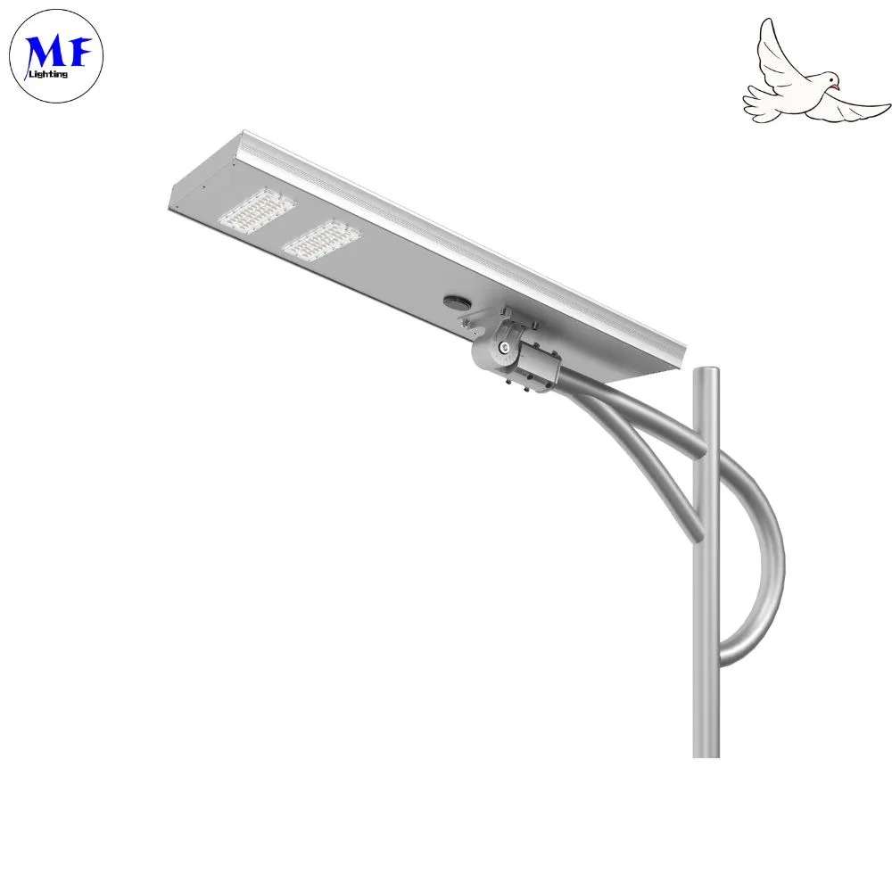 LED خورشید خیابان باغ نور سنسور حرکت سفید نقره 120W 100W 80W آلومینیوم. IP66 پیاده رو ویلا حیاط 0