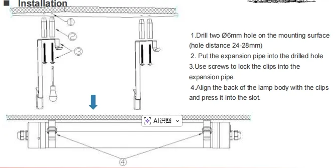 LED Tri-Proof Light Anti-Ammonia White Color Ik10 IP69K 0~10V Dim CCT Power Adjustable 170lm/W 1.6m for Diary Cow Sheep Farmyard Livestock 10