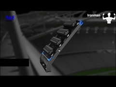 250-1250W تنظیم شده IP66 5 سال Wattanty LED نور بالا استیل با حفاظت از گرم شدن بیش از حد برای ورزش Fie