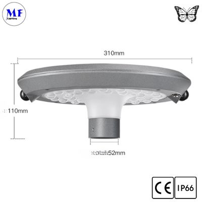 2 Years Warranty 6.5W Outdoor LED Solar Street Garden Light IP66 Waterproof 2900-6500K 2000lm For Plaza