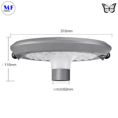 2 Years Warranty 6.5W Outdoor LED Solar Street Garden Light IP66 Waterproof 2900-6500K 2000lm For Plaza