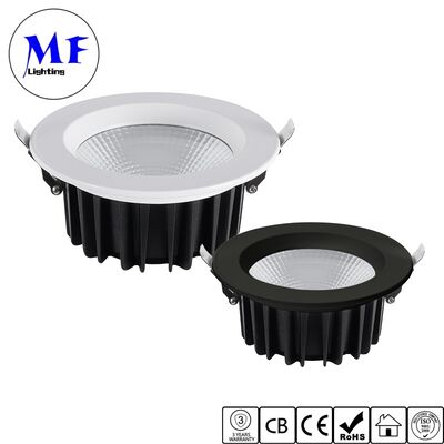 Factory Price Recessed COB LED Downlight 20W 30W 50W CCT Adjustable Power Dimmable CRI90 Ceiling Down Light