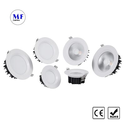 LED Recessed Downlight Triac 0-10V Dali Dali-2 Dt6 Dt8 Dimmable, Zigbee Tuya WiFi Anti-Glare IP40 Die-Cast Aluminum Ceiling Down Light for Hotel