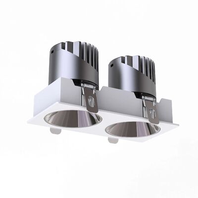 Double Heads IP20 Frameless LED Down Light Triac 0-10V Dali-2 Dali Dt6 Dt8 Dimmable Anti Glare Ceiling Spot Light