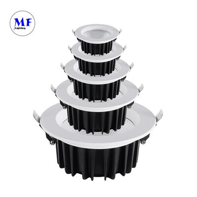 Factory Price COB LED Recessed Downlight IP40 Milky PC Diffuser 60° Beam Angle Triac 0-10V Dali-2 Dali Dt8 Tuya Zigbee Dimmable 10W Down Light