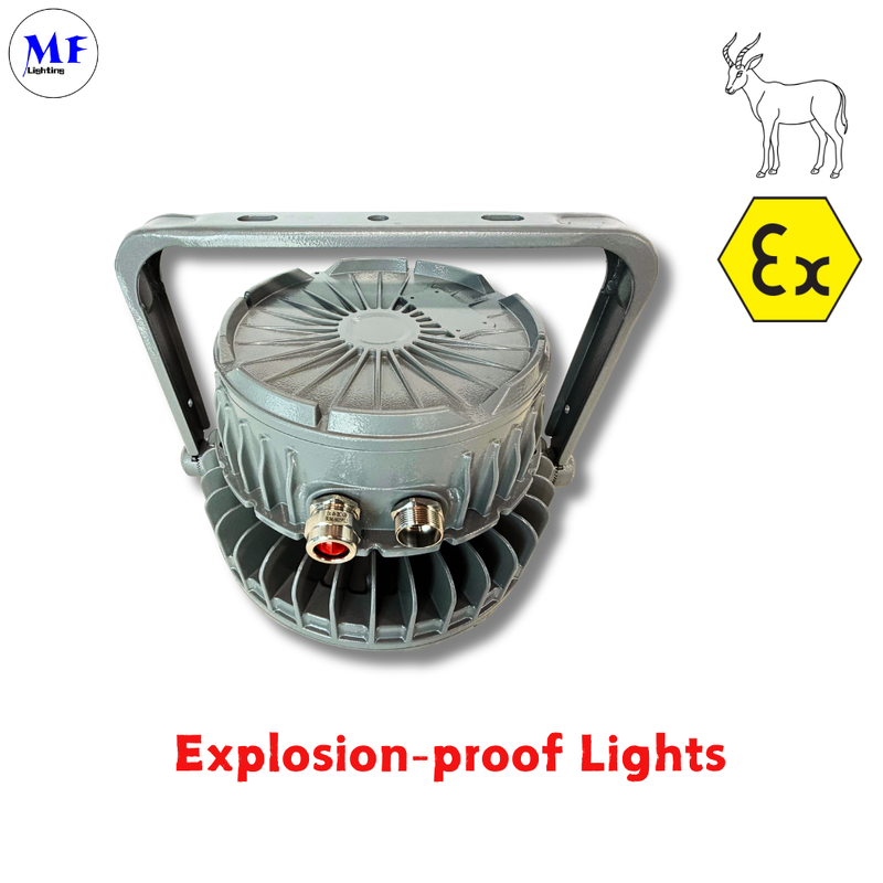 OEM ODM IP66 IK08 Atex Lamp Explosion Proof LED Highbay Light 140LM/W IP66 IK08 50W 100W 150W 200W 300W 400W With Tempered Glass Lens For Oil Gas Chemical Mining Hazardous Zone