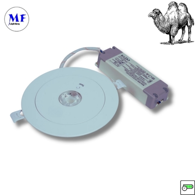 ABS PC IP43 داخلی 3W LED قابل شارژ مجدد اضطراری پشتیبان گیری عقب نشینی 3 ساعت طول عمر 230 ولت چراغ اضطراری LED برای دفتر هتل کارخانه