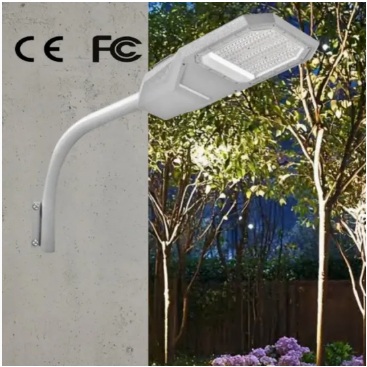 چراغ دیواری خیابانی باغی خورشیدی LED آلومینیومی ضدآب 200 وات IP65 Ik08 فشرده پارک مسیر پیاده‌رو بزرگراه‌ها