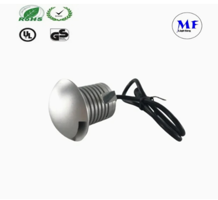 چراغ پله ای LED نقره ای 3W 12V IP65 راهرو راهرو مربع های پیاده روی باغ