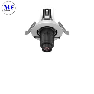 20W تنظیم شده زوم LED کنتور چراغ های روشنایی پروژکتور گوبو Gimbal Track Light با راننده تریدونیک برای اثرات روشنایی پویا