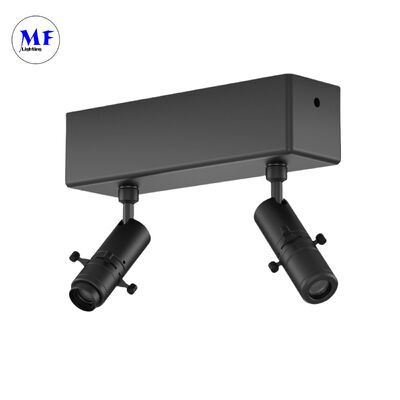 3W Ultra-Compact 97CRI 15-36° ژوم فریمینگ پروژکتور شکل پذیر چراغ روشنایی مسیر نور برای کابینت نمایشگاه روشنایی بوتیک