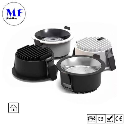 35W 160lm/W Spot Downlight Triac /0-10V/Dali/TUYA Zigbee Dimmable CRI90 IP20 زاویه نور گسترده 120° 8INCH / 10INCH روشنایی LED ضد درخشش برای فضاهای تجاری و مسکونی