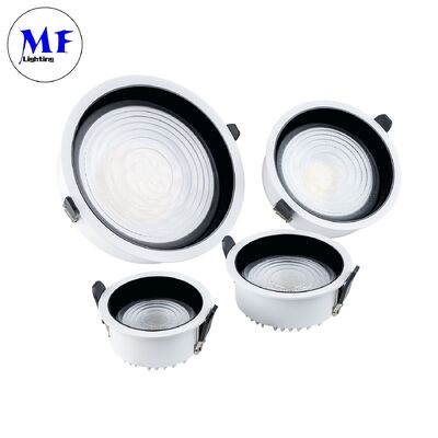 چراغ سقف متراکم، چراغ ضد درخشش SMD LED Downlight 7W10W20W30W50W60W80W100W، TRIAC/0-10V/DALI-2/DALI DT6 DT8 120° Wide Beam،160LM/W CRI90, با CE RoHs