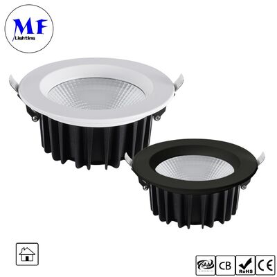 5W 100lm/W Spot Downlight Triac /0-10V/Dali-2/Tuya Zigbee زاویه شعاع قابل کاهش 60° ضد شعاعی COB LED Down Light برای مکان های تجاری و مسکونی