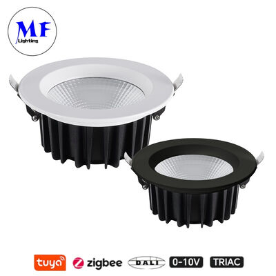 قیمت کارخانه IP40 CCT قابل تنظیم Triac Dali Tuya هوشمند Zigbee 35W 50W COB LED نور نقطه‌ای توکار برای فضاهای آشپزخانه صنعتی خرده فروشی تجاری