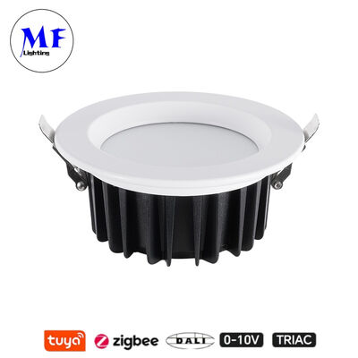 قیمت کارخانه IP40 CCT قابل تنظیم Triac Dali Tuya Dimmable Smart Zigbee 15W SMD LED Spot Down Recessed Light برای آشپزخانه فضاهای تجاری خرده فروشی صنعتی