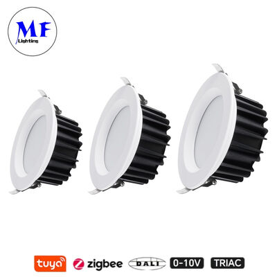 قیمت کارخانه IP40 ضد درخشش تریاک دالیا تویا Dimmable Smart Zigbee 7W 15W SMD LED Spot Down Light برای آشپزخانه فضای تجاری خرده فروشی صنعتی