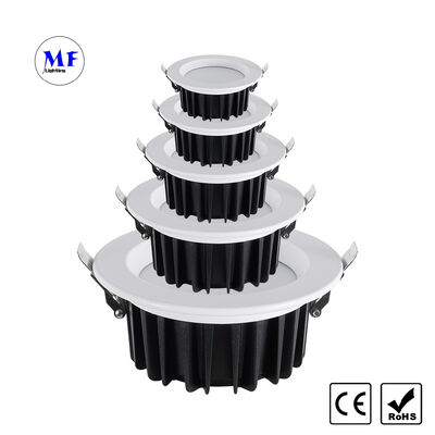 قیمت کارخانه LED روشنایی پایین تر Triac 0-10V Dali Dali-2 Dt6 Dt8 Dimmable، Zigbee Tuya WiFi Anti-Glare IP40 Die-Cast Aluminum Ceiling Down Light برای هتل