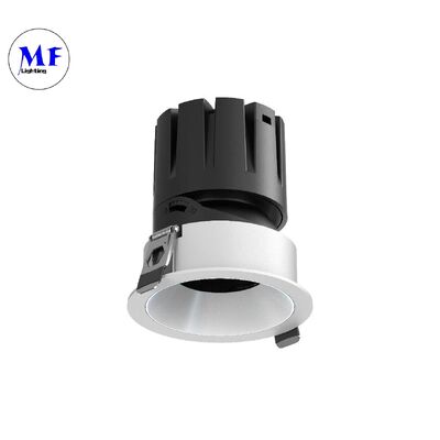 چراغ اسپات دانلایت COB LED ضد تابش UGR<3 با زاویه پرتو 24 درجه/36 درجه، 100 لومن بر وات، لومن بالا، قابل تنظیم با تری‌اک 0-10 ولت DALI-2، چراغ نقطه‌ای سقفی توکار