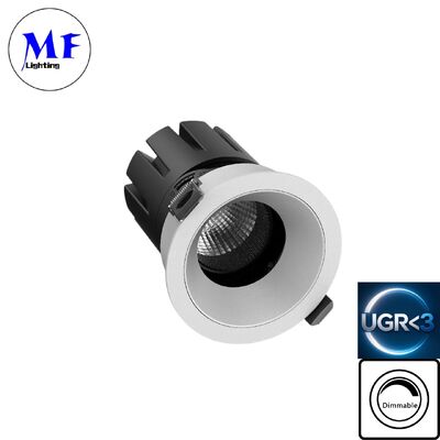 چراغ سقفی LED 7 وات UGR<3 ضد تابش نور قابل تنظیم 5CCT با درایور ETL با راندمان 100 لومن بر وات، با نور بالا برای فضاهای حمام، صنعتی، خرده فروشی و تجاری
